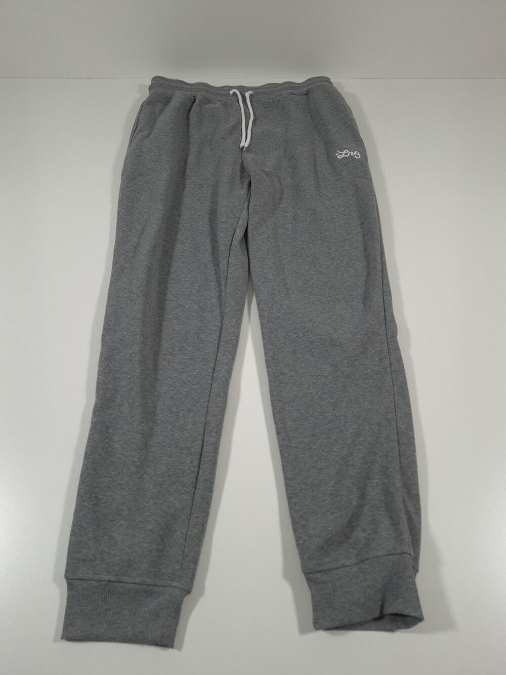 LRG Lifted Research Group Mens XL Gray Logo Jogger Streetwear Sweatpants
